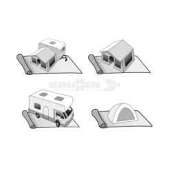 Stuoia Brunner Kinetic 250x400 8 Stuoia Brunner Kinetic 250x400 -Brunner stuoia brunner kinetic 250x400 grammatura 400 copertura pavimento protezione campeggio tenda camper roulotte 2